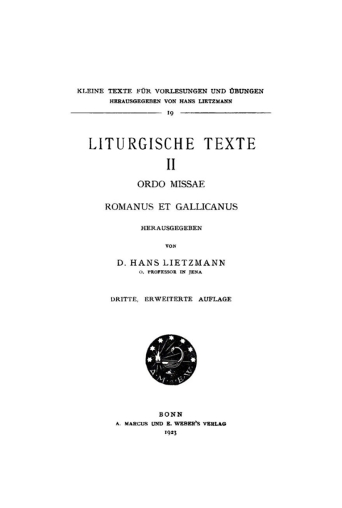 Cover image for book Ordo missae Romanus et Gallicanus
