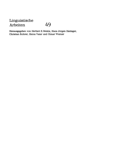 Cover image for book Grammatik und interdisziplinäre Bereiche der Linguistik