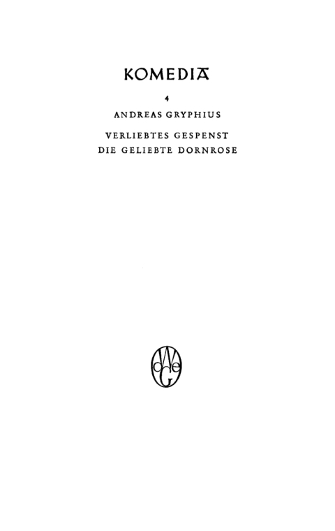 Cover image for book Verliebtes Gespenst: Gesangspiel. Die geliebte Dornrose: Scherzspiel