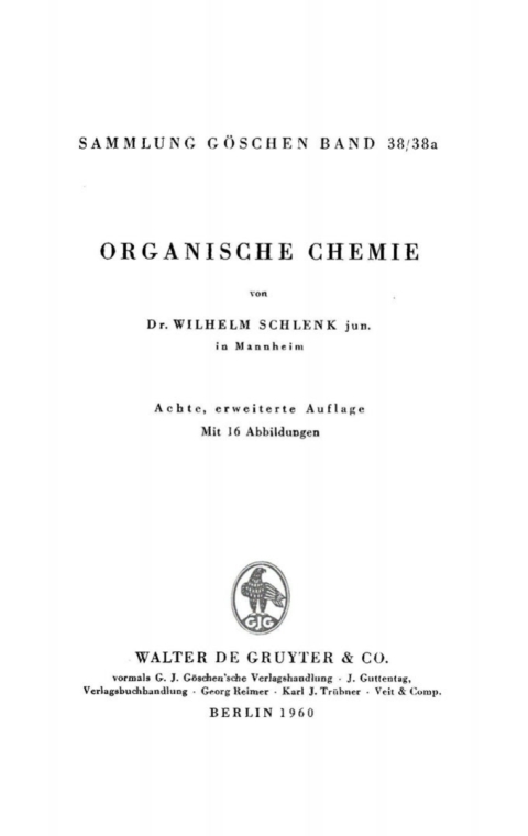 Cover image for book Organische Chemie