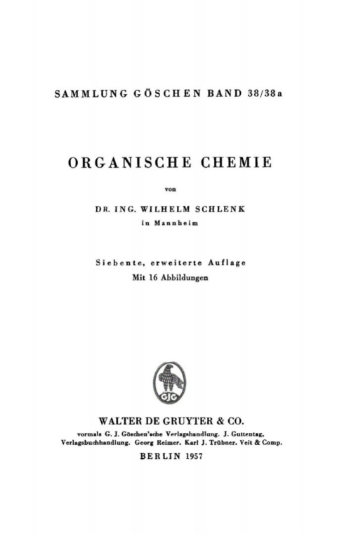 Cover image for book Organische Chemie
