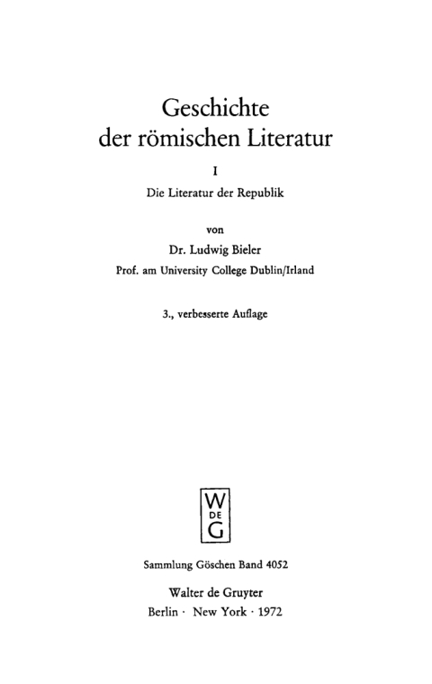 Cover image for book Die Literatur der Republik