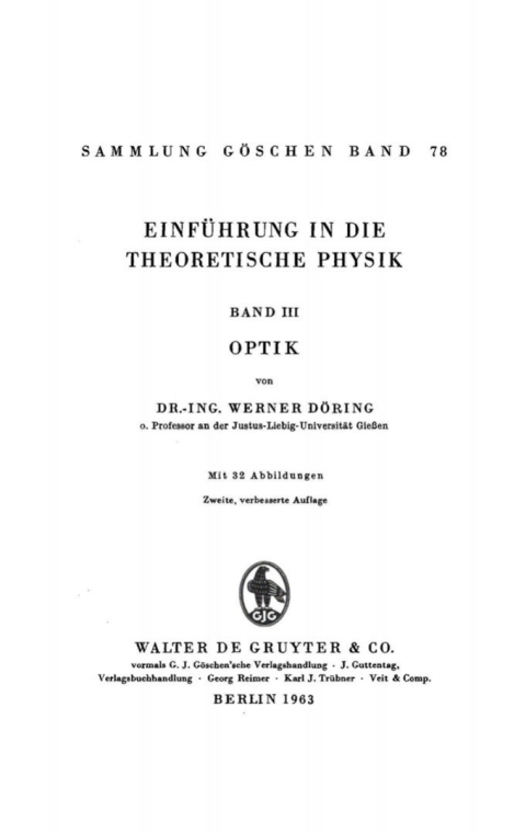 Cover image for book Optik