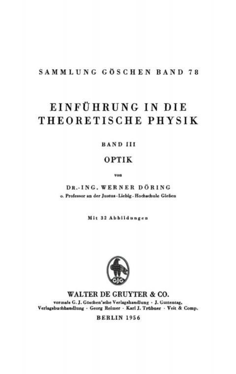Cover image for book Optik