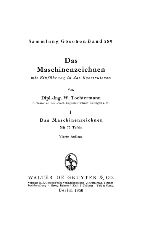 Cover image for book Das Maschinenzeichnen
