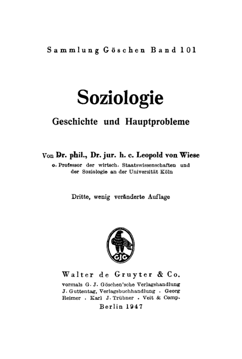 Cover image for book Soziologie
