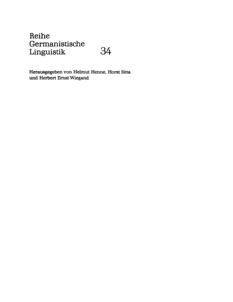 Lexikographie als Praxis und Theorie 
