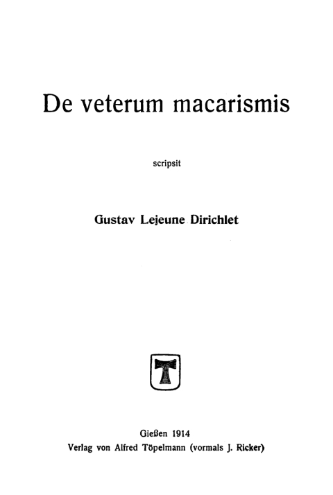Cover image for book De veterum macarismis