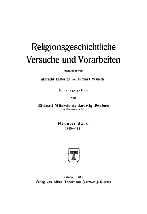 Cover image for book De nuditate sacra sacrisque vinculis