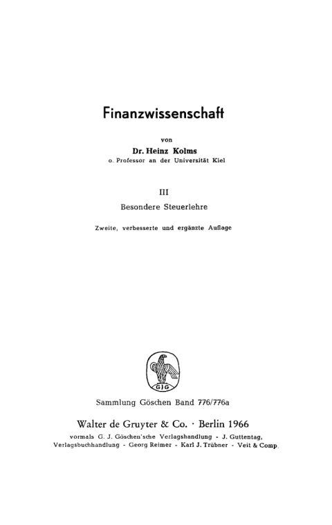 Cover image for book Besondere Steuerlehre