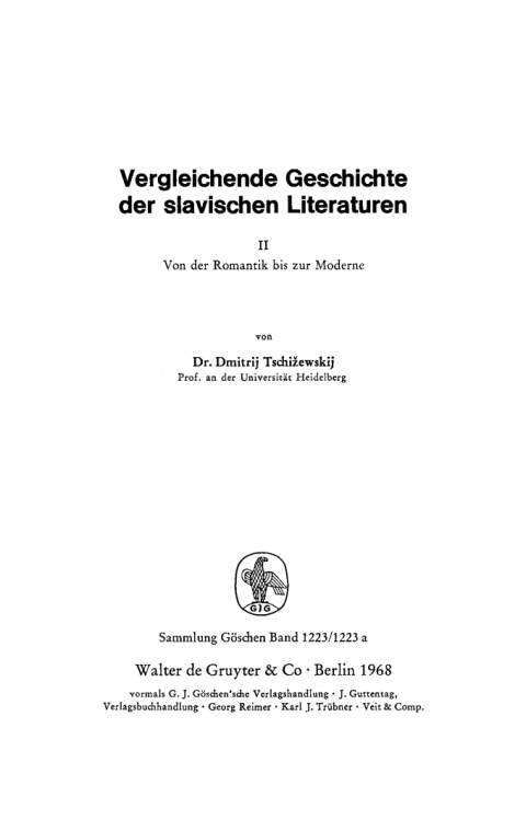 Cover image for book Von der Romantik bis zur Moderne