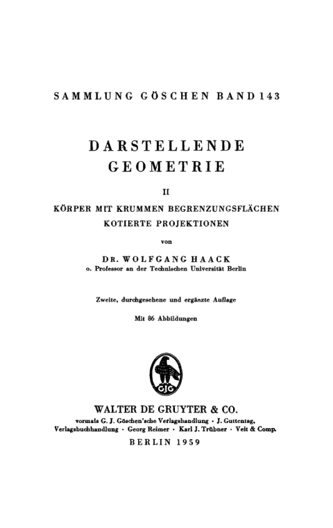 Cover image for book Körper mit krummen Begrenzungsflächen. Kotierte Projektionen