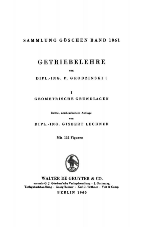 Cover image for book Geometrische Grundlagen