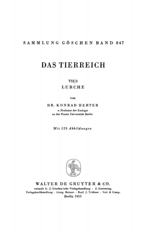 Cover image for book Chordatiere III: Lurche