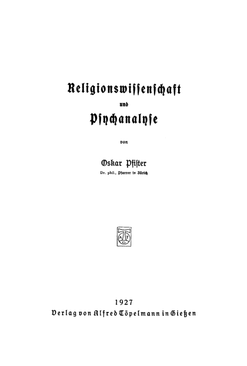 Cover image for book Religionswissenschaft und Psychoanalyse