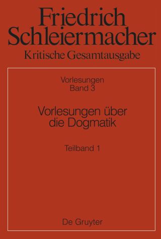 Vorlesungen über die Dogmatik