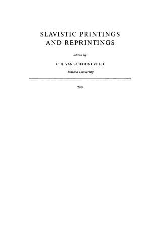 Selected letters of Evgenij Baratynskij