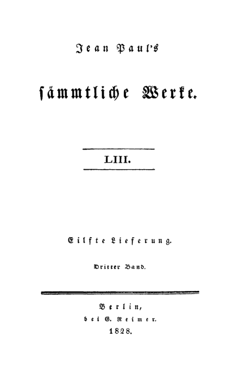 Cover image for book Eilfte Lieferung. Dritter Band: Dr. Katzenbergers Badereise; nebst einer Auswahl verbesserter Werkchen