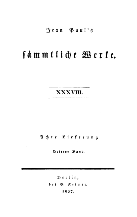 Cover image for book Achte Lieferung. Dritter Band: Levana oder Erziehlehre