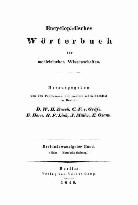 Cover image for book Meloe - Monro'sche Oeffnung