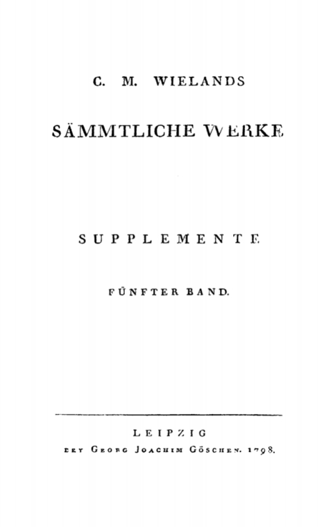 Cover image for book Supplemente, Band 5