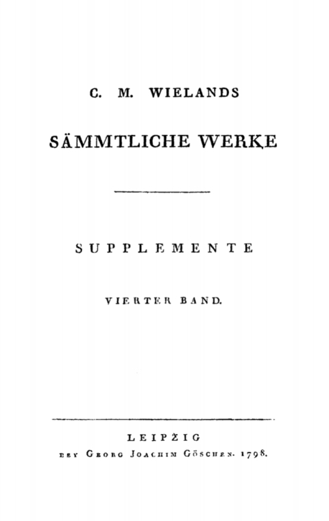 Cover image for book Supplemente, Band 4