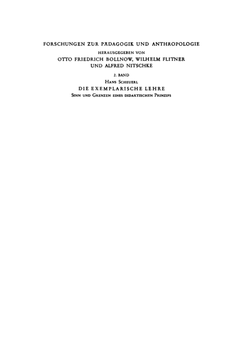 Cover image for book Die exemplarische Lehre
