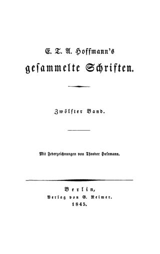 Erzählungen aus Hoffmann's letzen Lebensjahren, Teil 2