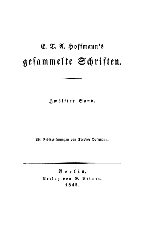 Cover image for book Erzählungen aus Hoffmann's letzen Lebensjahren, Teil 2