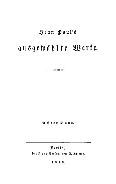Cover image for book Siebenkäs