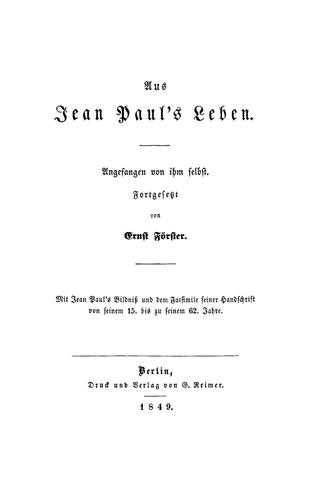 Page Fidelity Aus Jean Paul's Leben; $179.81