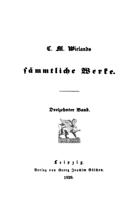 Cover image for book Geschichte der Abderiten, Band 1/2