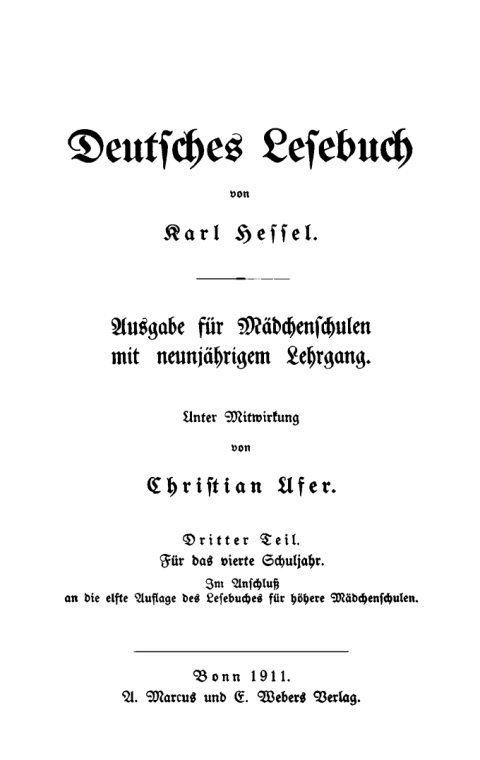 Cover image for book Für das vierte Schuljahr