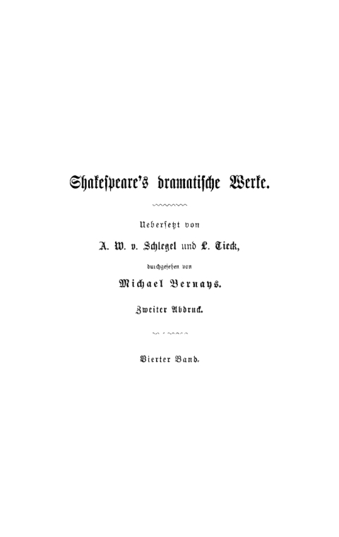 Cover image for book König Heinrich der Achte. Romeo und Julia. Ein Sommernachtstraum