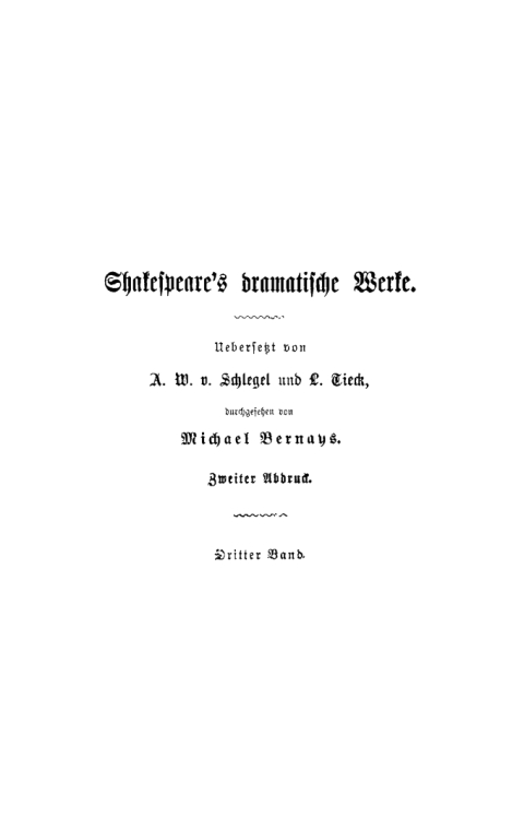 Cover image for book König Heinrich der Sechste (2. Theil). König Heinrich der Sechste (3. Theil). König Heinrich der Dritte