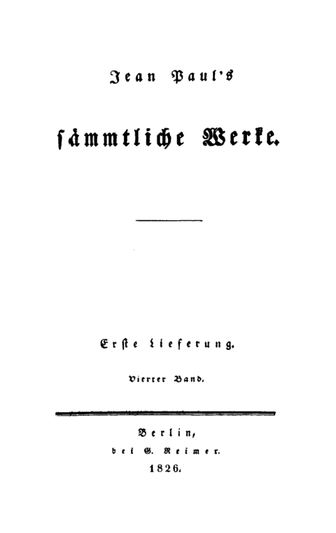 Cover image for book Erste Lieferung. Vierter Band: Leben des Quintus Fixlein, aus funfzehn Zettelkasten gezogen; nebst einem Mußtheil