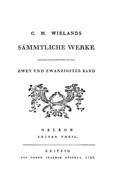 Cover image for book Oberon, Theil 1