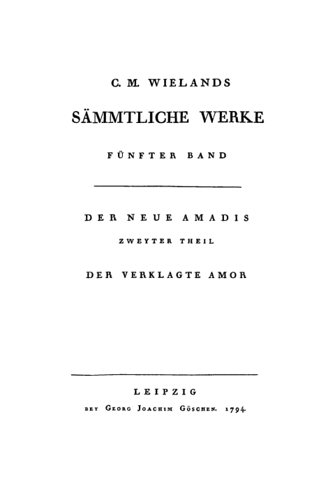 Cover image for book Der neue Amadis, Teil 2