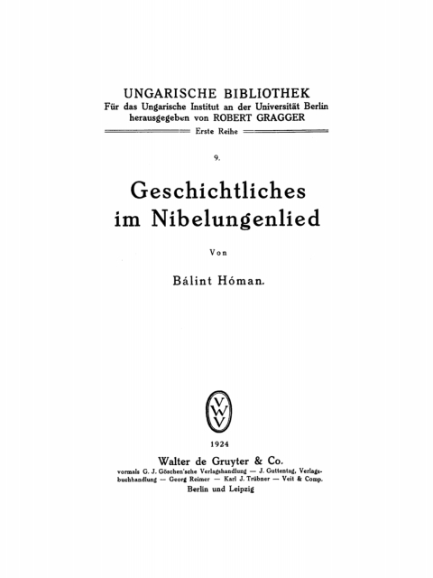 Cover image for book Geschichtliches im Nibelungenlied
