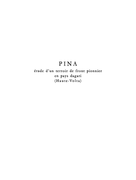 Cover image for book Pina