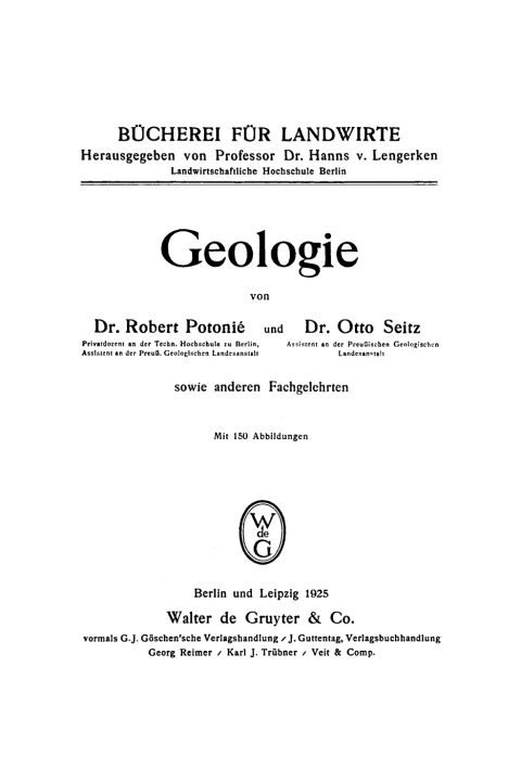 Cover image for book Geologie
