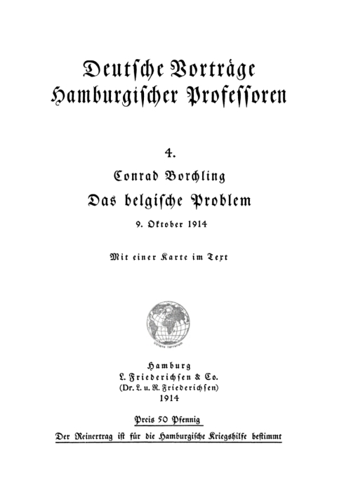 Cover image for book Das belgische Problem