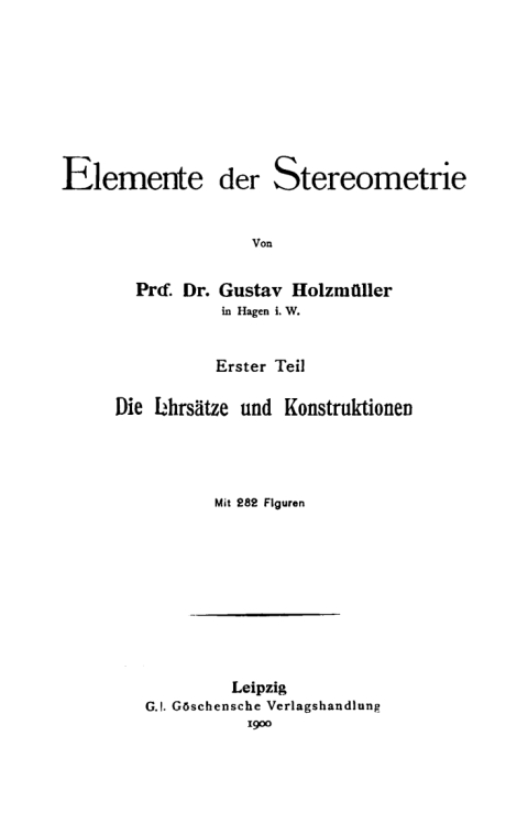 Cover image for book Die Lehrsätze und Konstruktionen