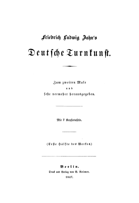 Cover image for book Deutsche Turnkunst, Hälfte 1