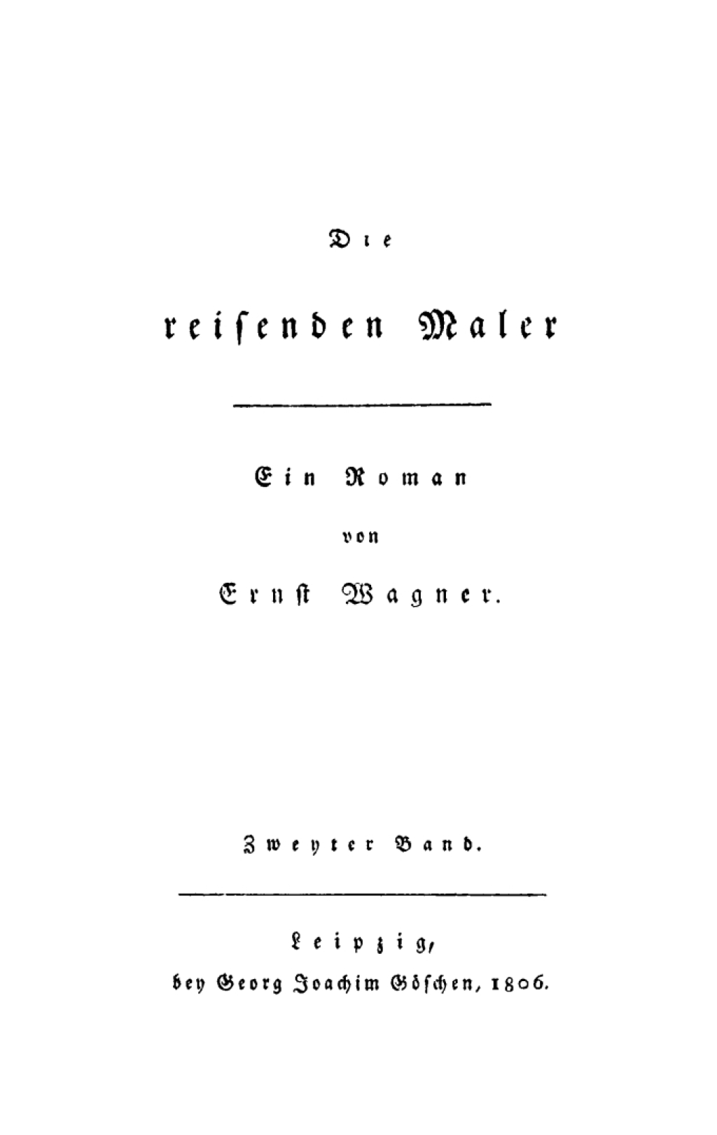 Page Fidelity Ernst Wagner: Die reisenden Maler. Band 2; $179.81
