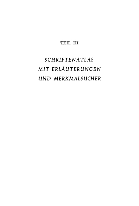 Cover image for book Schriftatlas mit Erläuterungen und Merkmalsucher