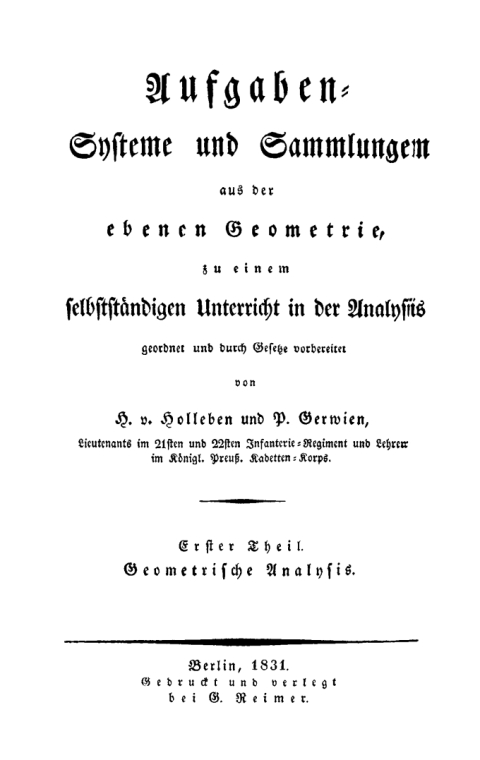 Cover image for book Geometrische Analysis, Teil 1: Anleitungen und Gesetze