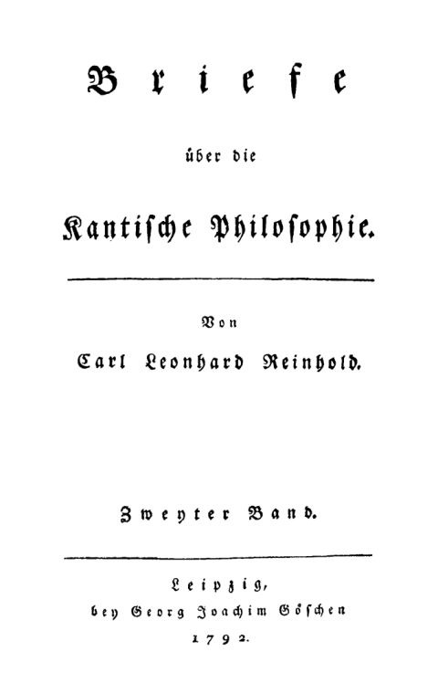 Cover image for book Briefe über die Kantische Philosophie II