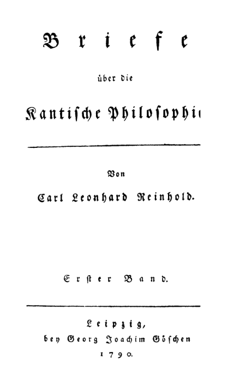 Cover image for book Briefe über die Kantische Philosophie I