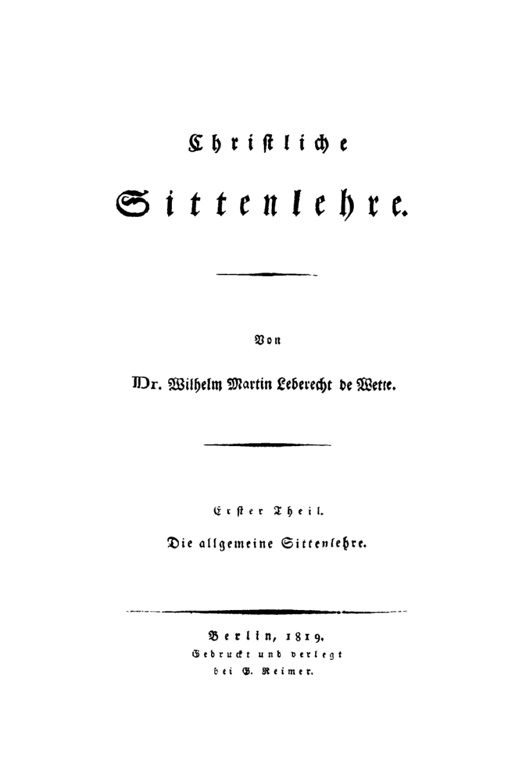 Page Fidelity Die allgemeine Sittenlehre; $179.81